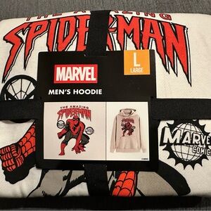 NWT Marvel The Amazing Spiderman Retro Men’s Hoodie various sizes S, M, L, XL